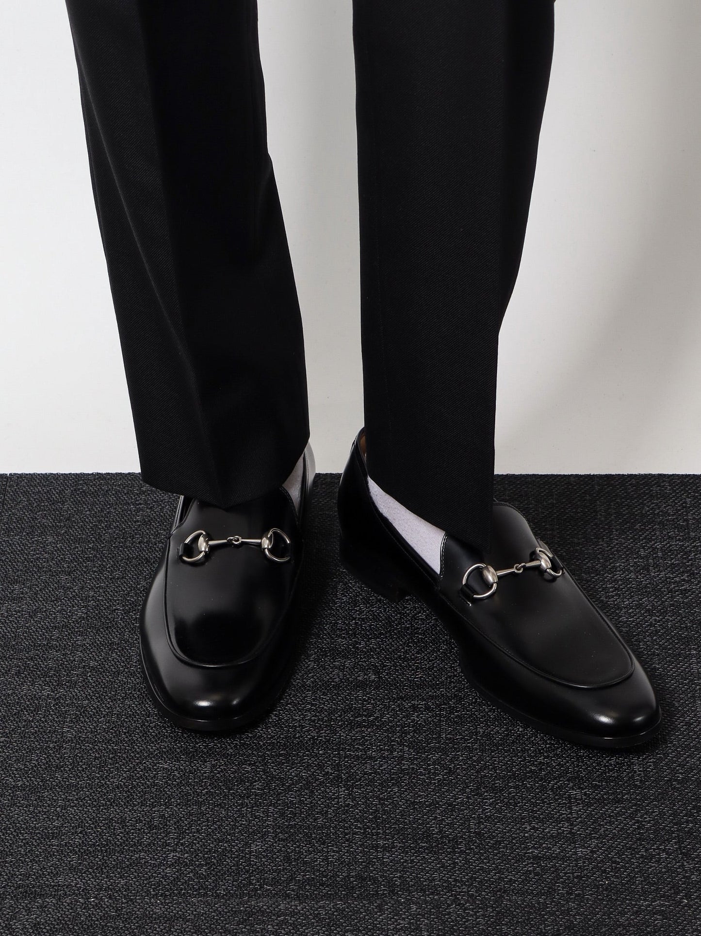 Gucci Men Gucci Black Loafers