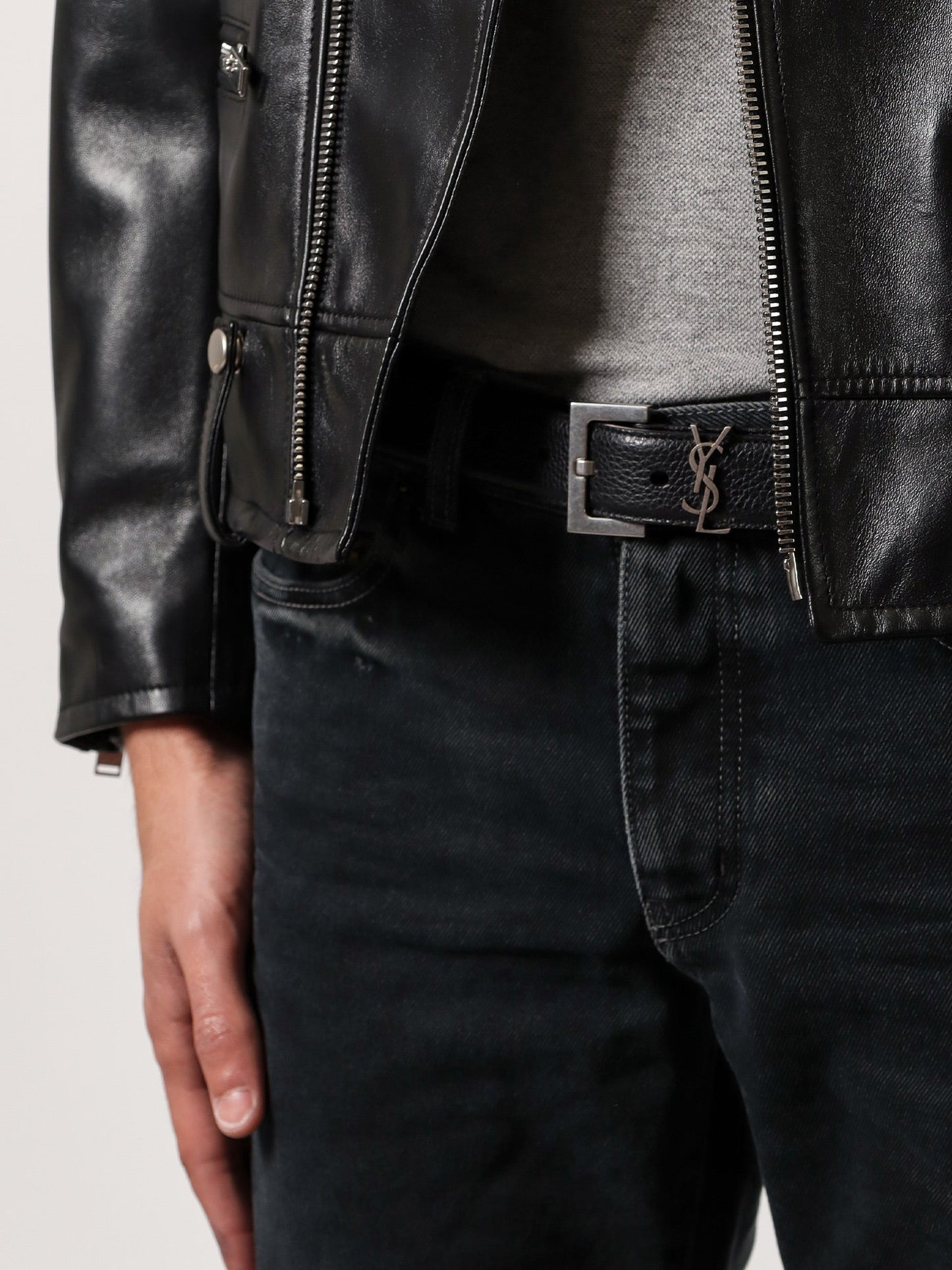 Saint Laurent Men Saint Laurent Black Belts