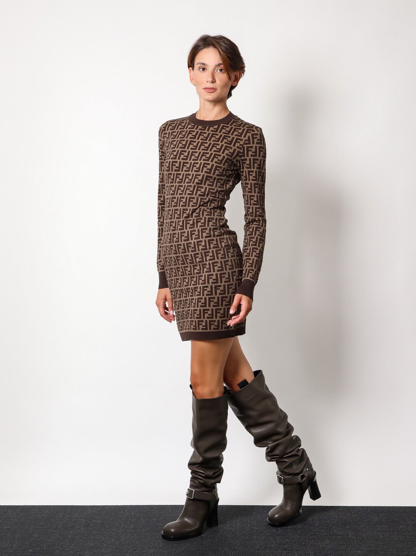 Fendi Women Fendi Brown Dresses