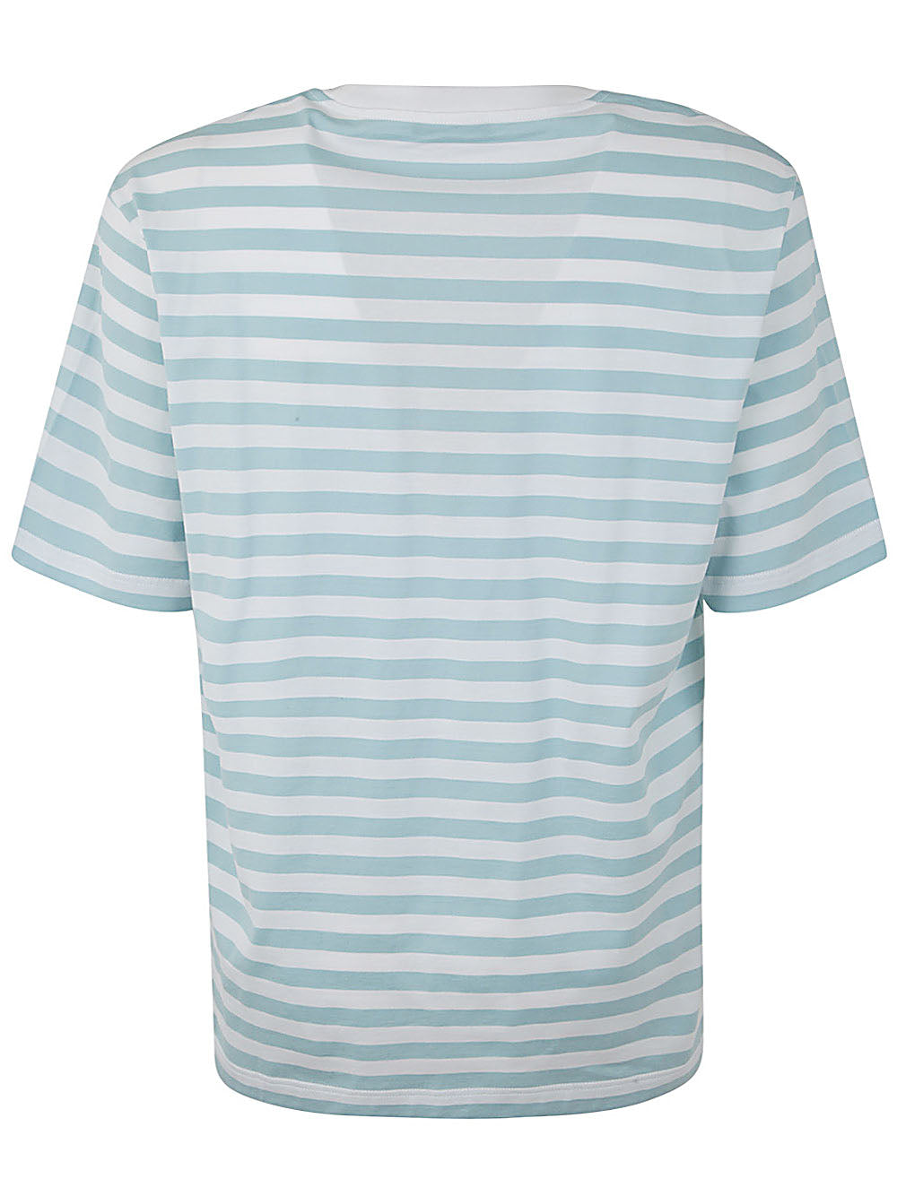 Versace Men T-Shirt Striped Jersey Fabric .5 Embroidered Versace Nautical Emblem