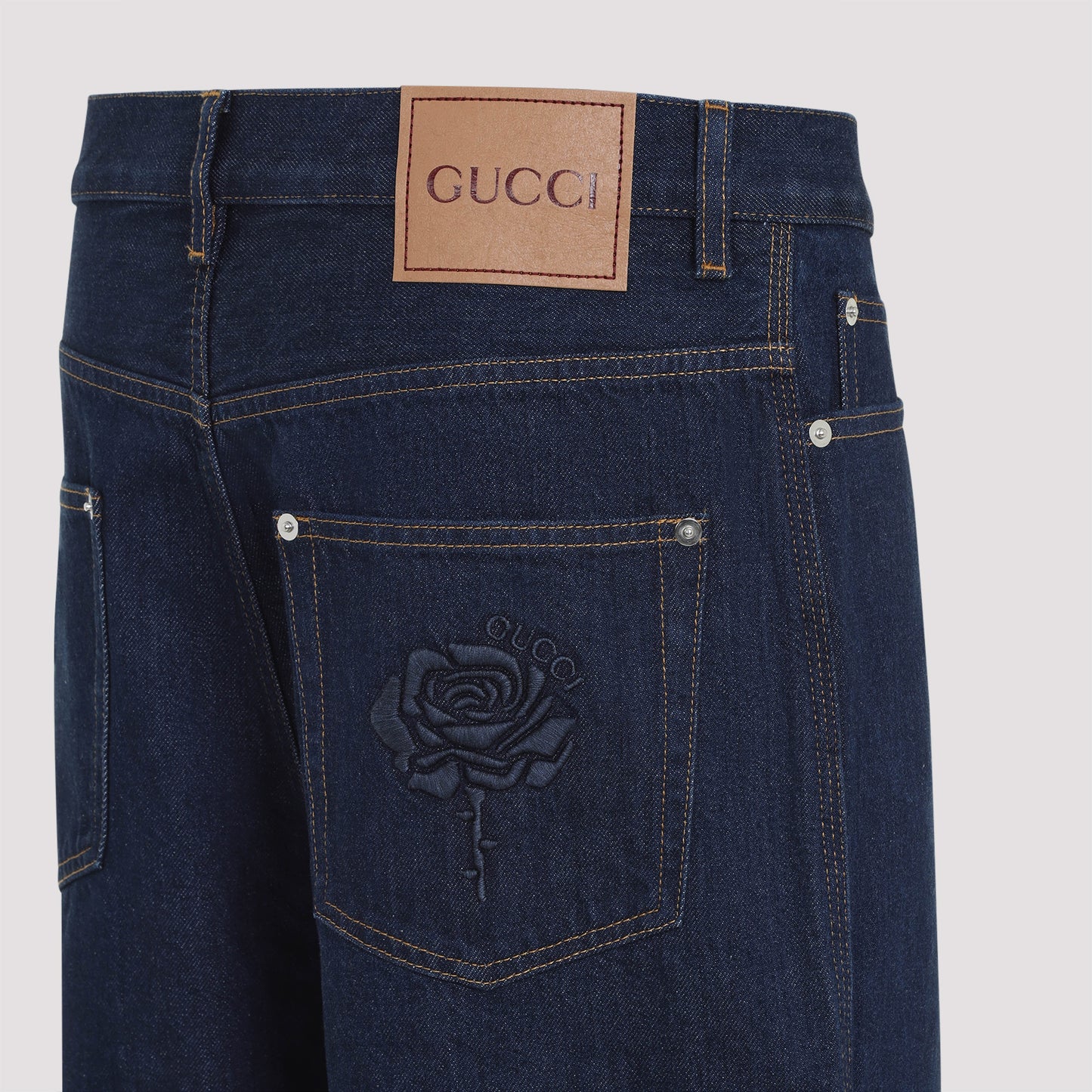 Gucci Embroidered Jeans Men