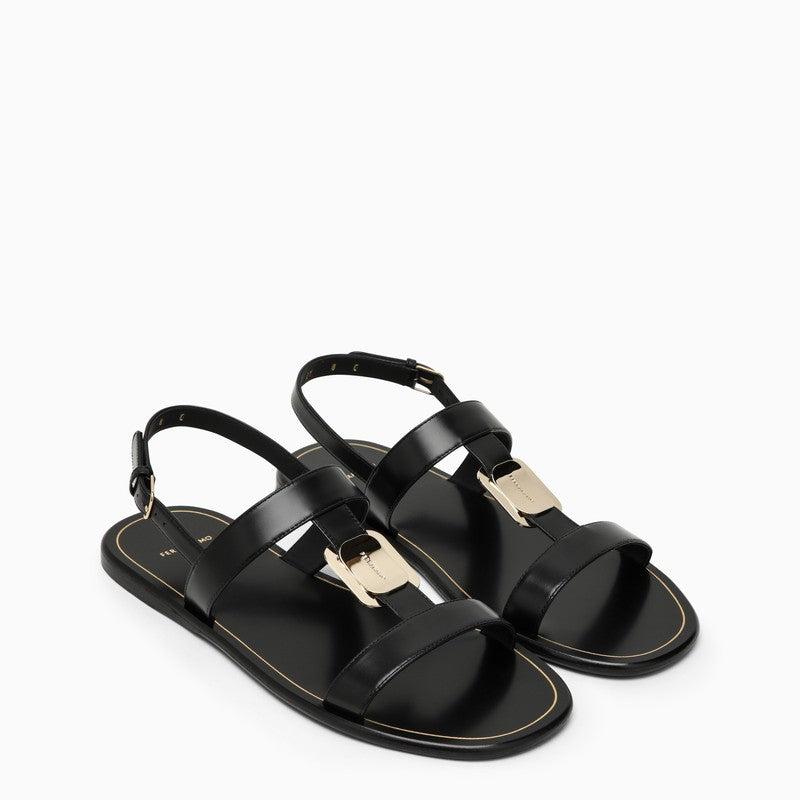 Ferragamo Black Capri Sandals Women