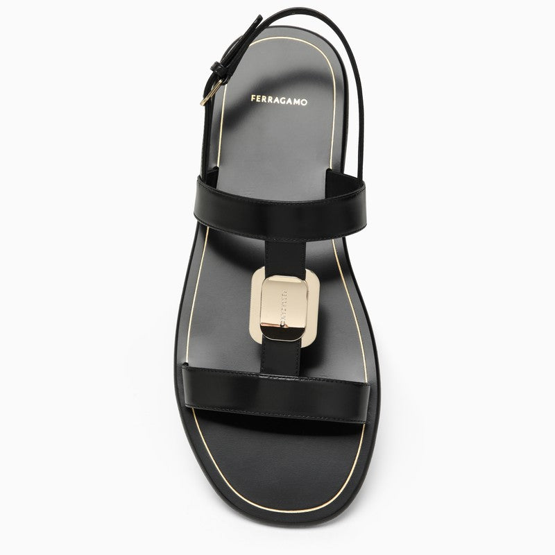 Ferragamo Black Capri Sandals Women