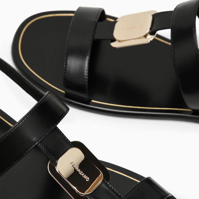 Ferragamo Black Capri Sandals Women