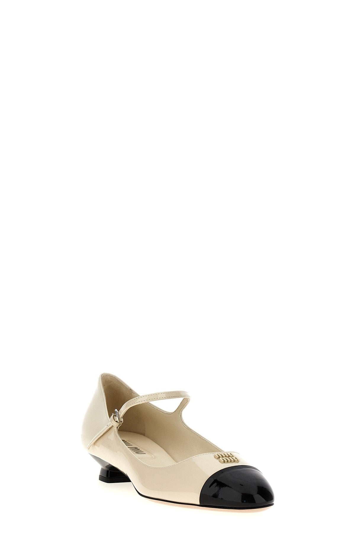 Miu Miu Women Two-Tone Patent Ballet Flats