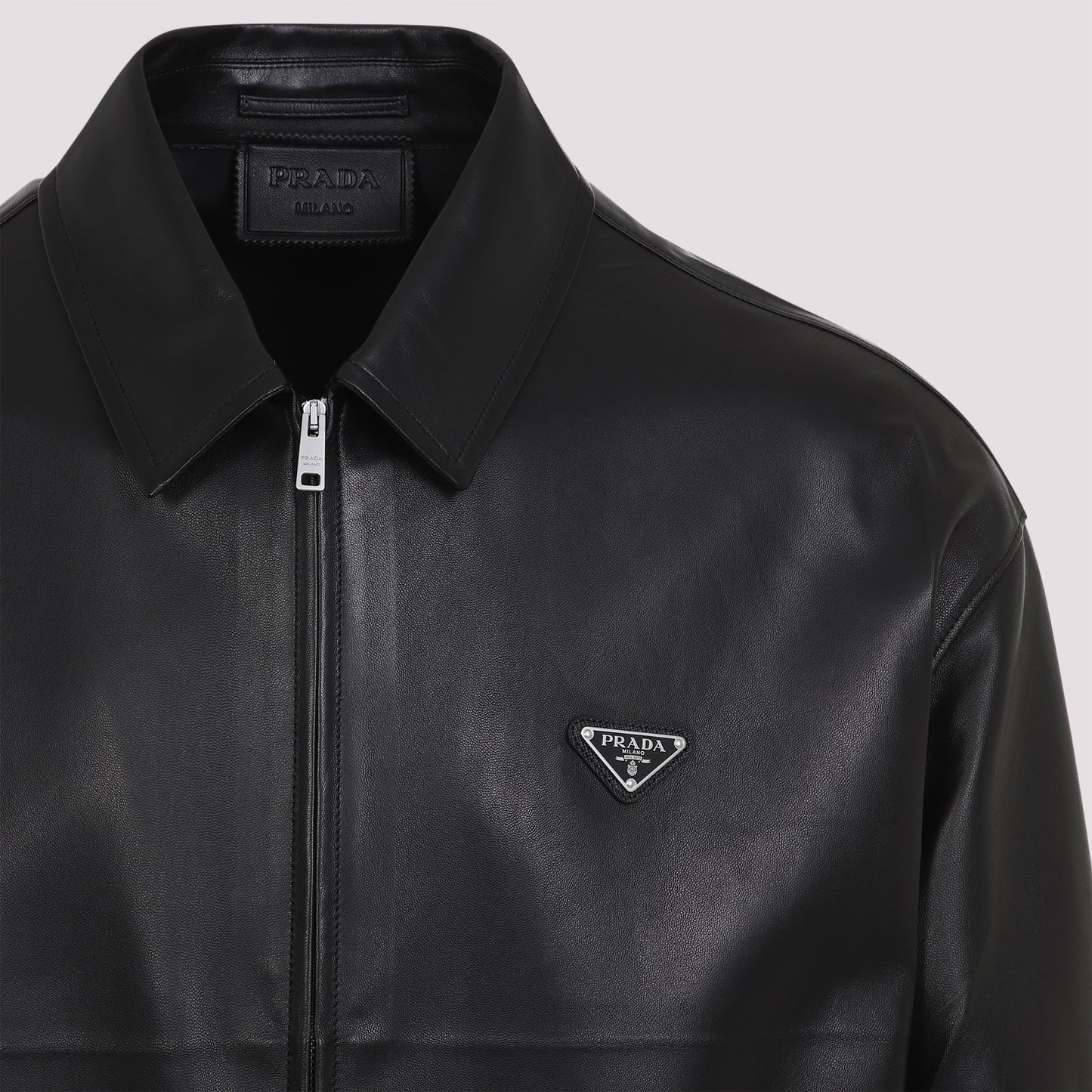 Prada Lamb Leather Jacket Men