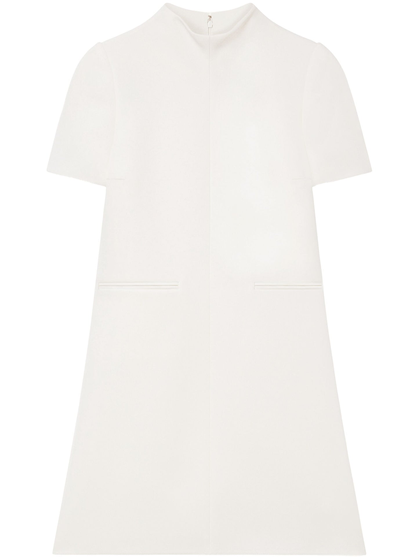 Courreges Women A-Line Dress Short Sleeves Twill