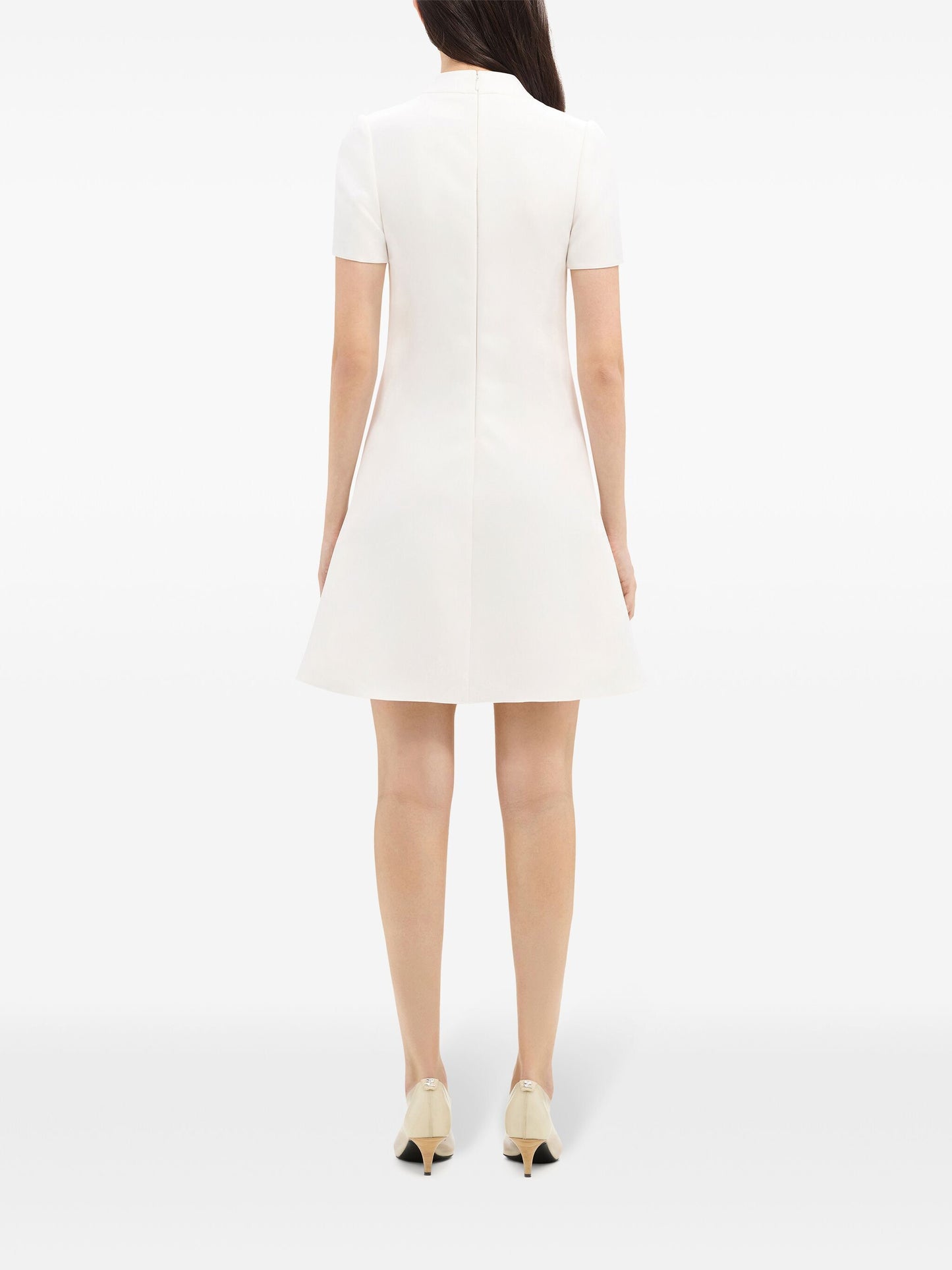 Courreges Women A-Line Dress Short Sleeves Twill