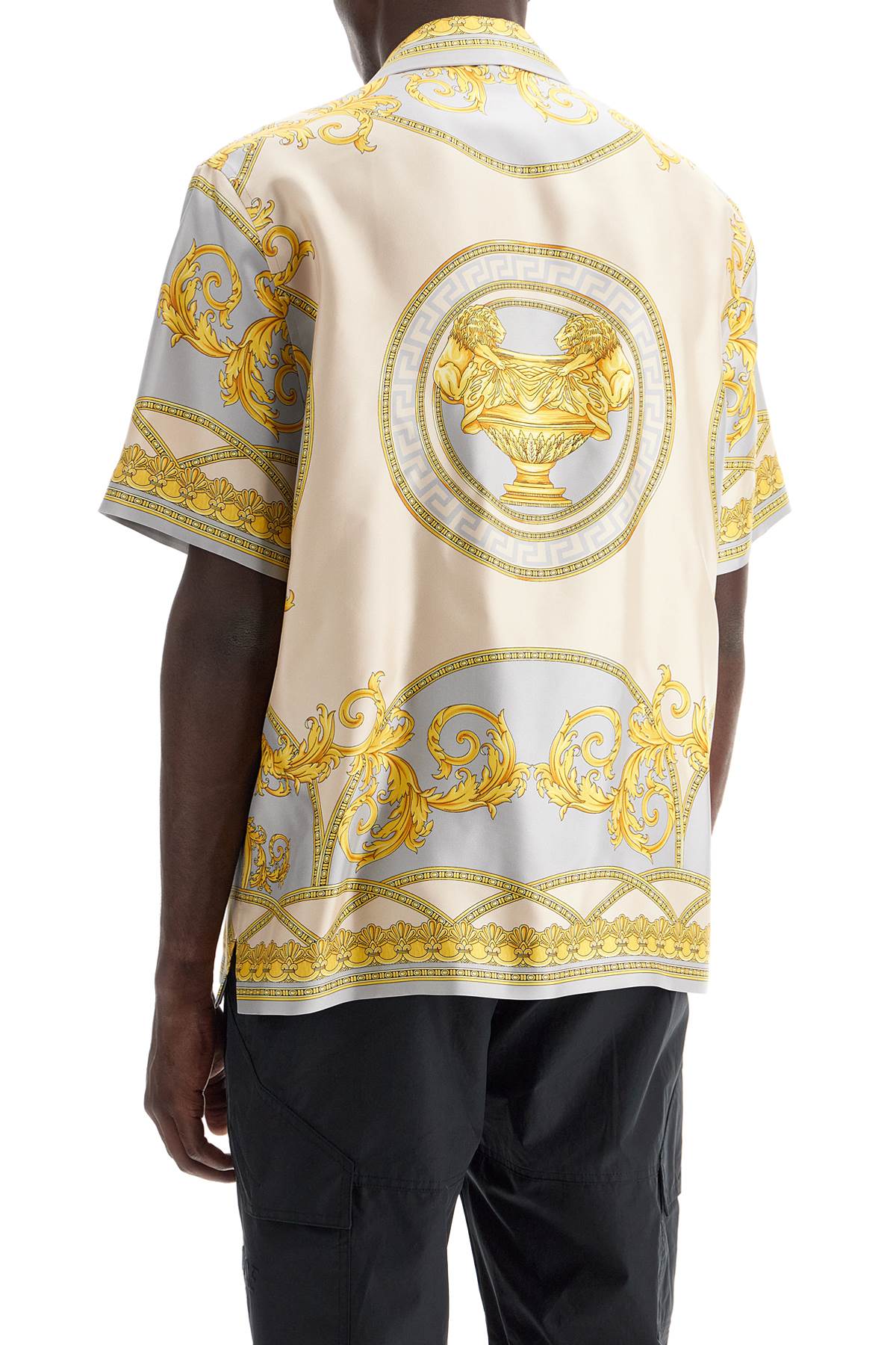 Versace 'Printed Silk Bowling Shirt From The Gods' Collection Men