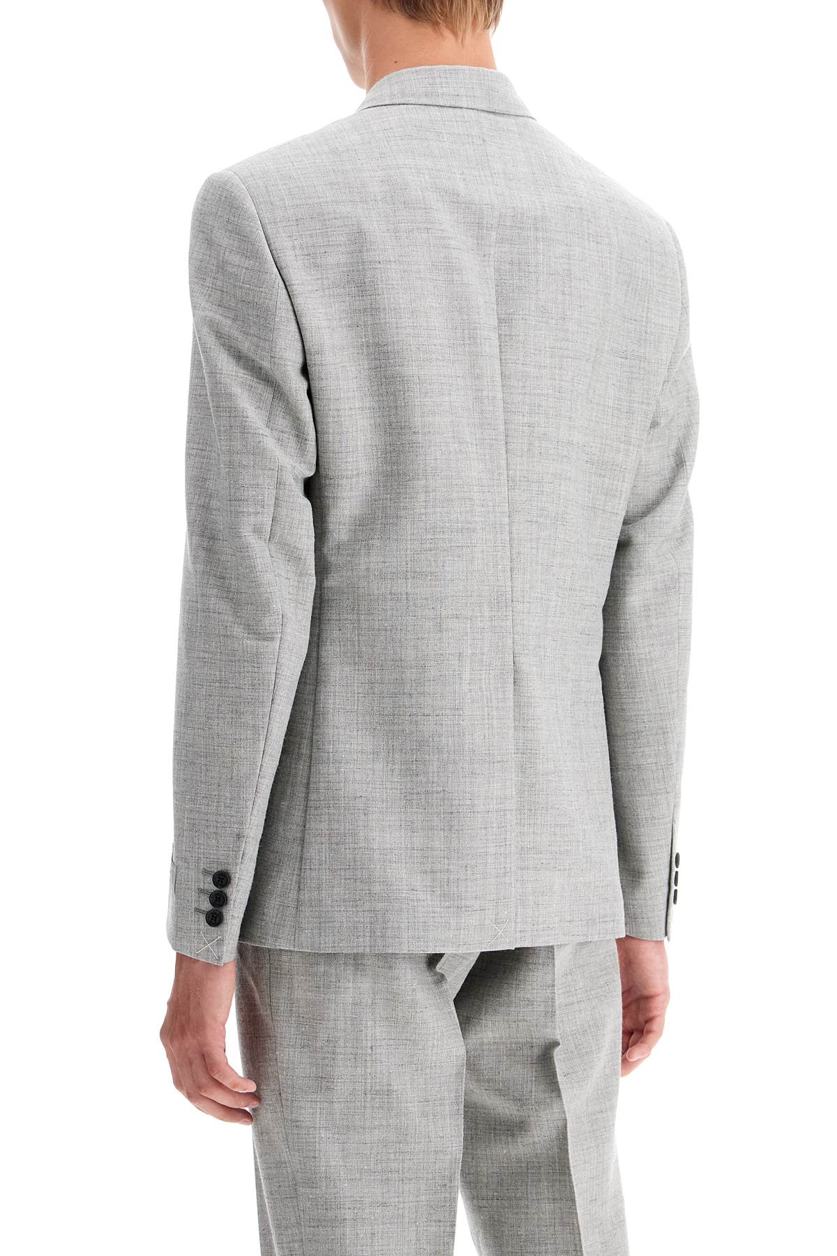 Versace Double-Breasted Wool Blend Blazer Men