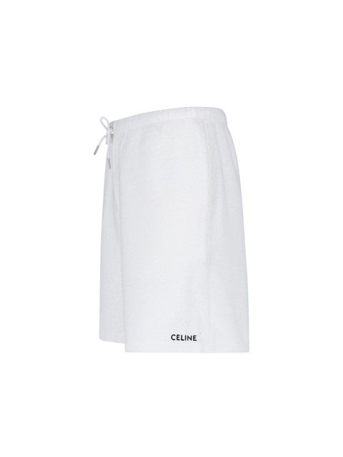 Celine Men Logo Jogger Shorts