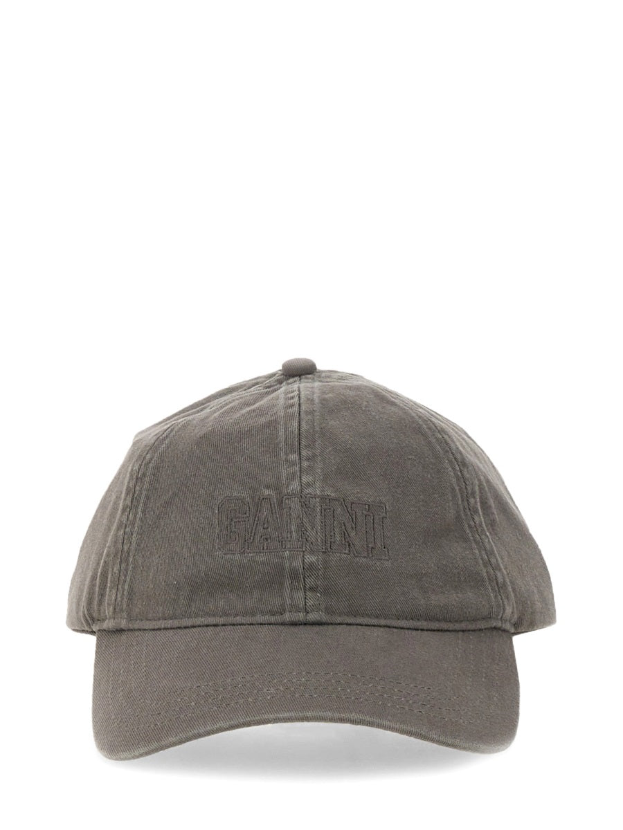 Ganni Women Baseball Hat With Logo