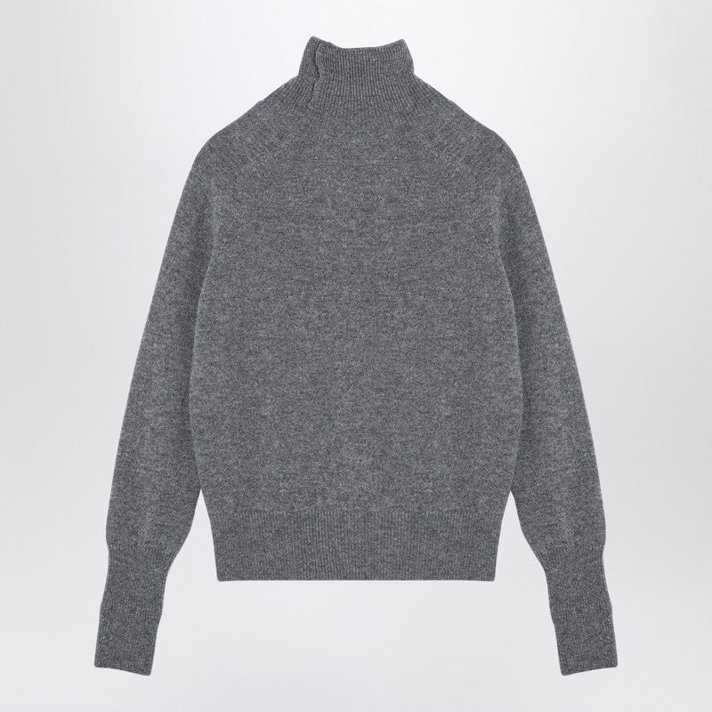 Victoria Beckham Grey Wool Turtleneck Sweater Women