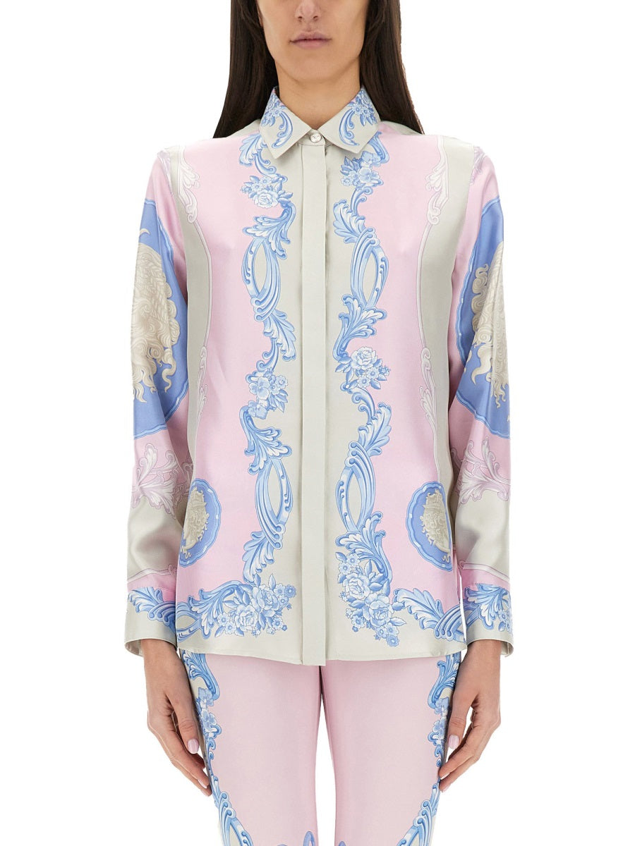 Versace Women Silk Shirt "Cameo"