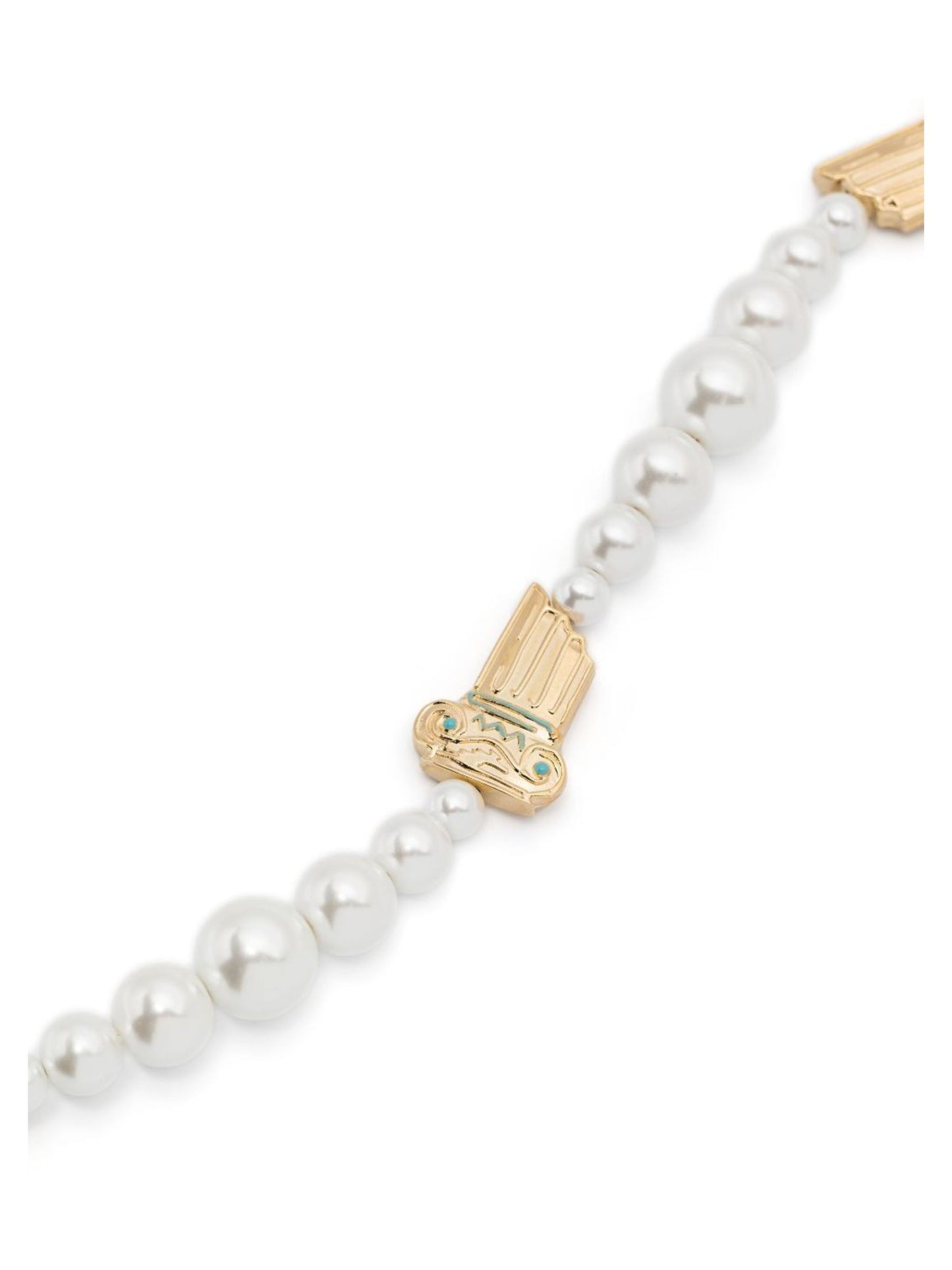 Casablanca Unisex Gradient Pearl Column Necklace