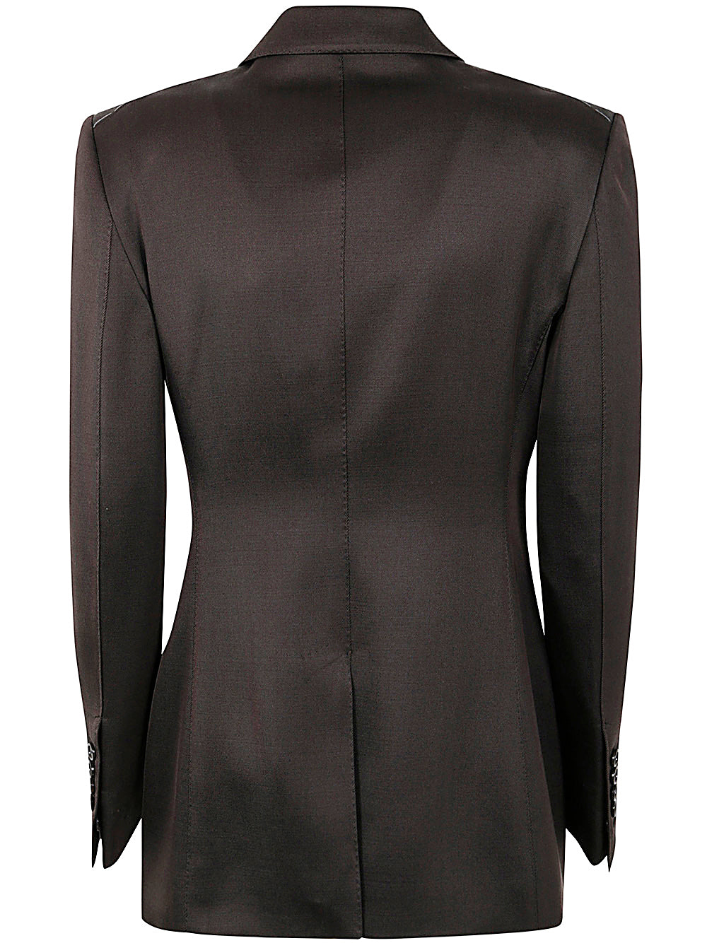 Tom Ford Women Silk And Wool Twill Double Breasted Jacket