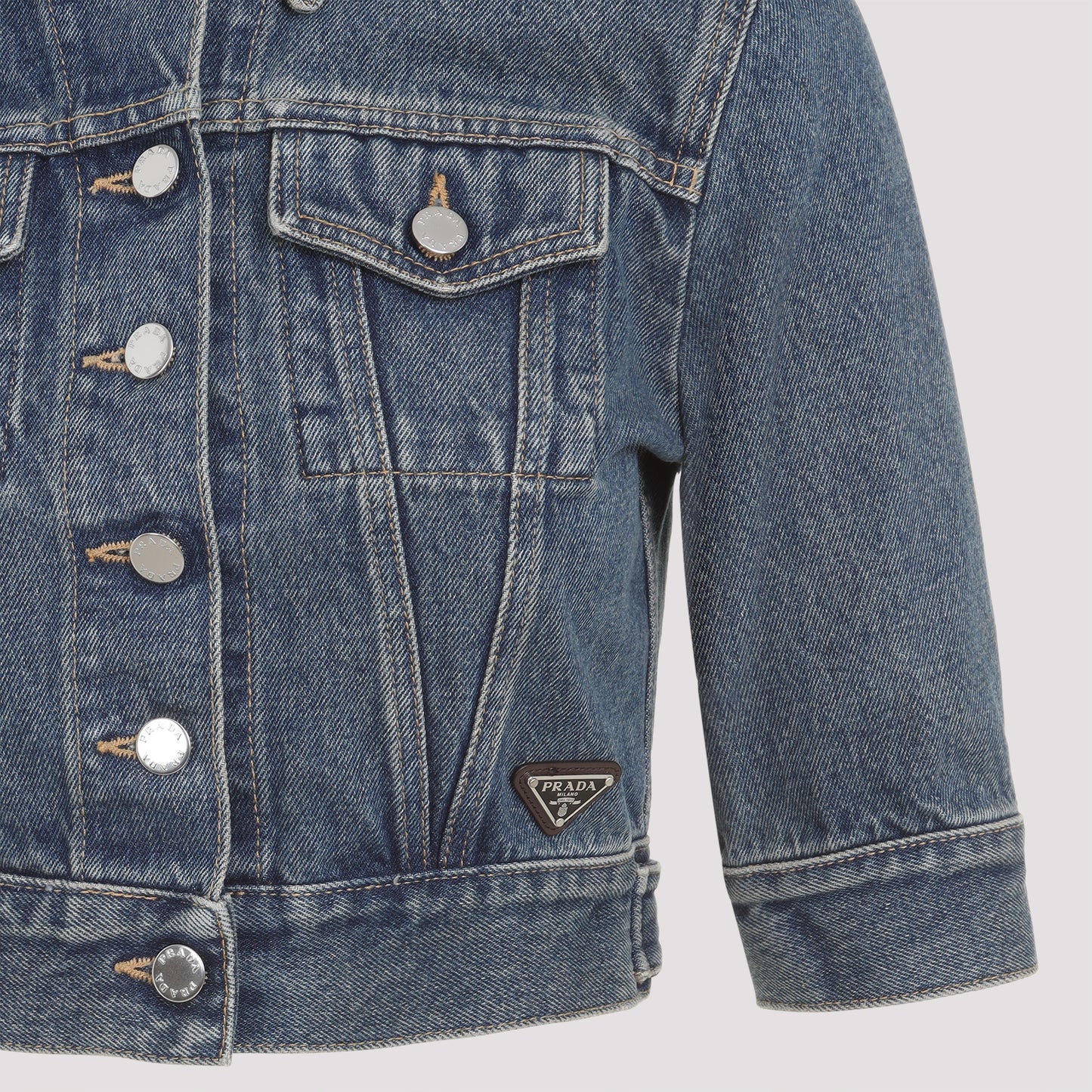 Prada Denim Mini Jacket Women