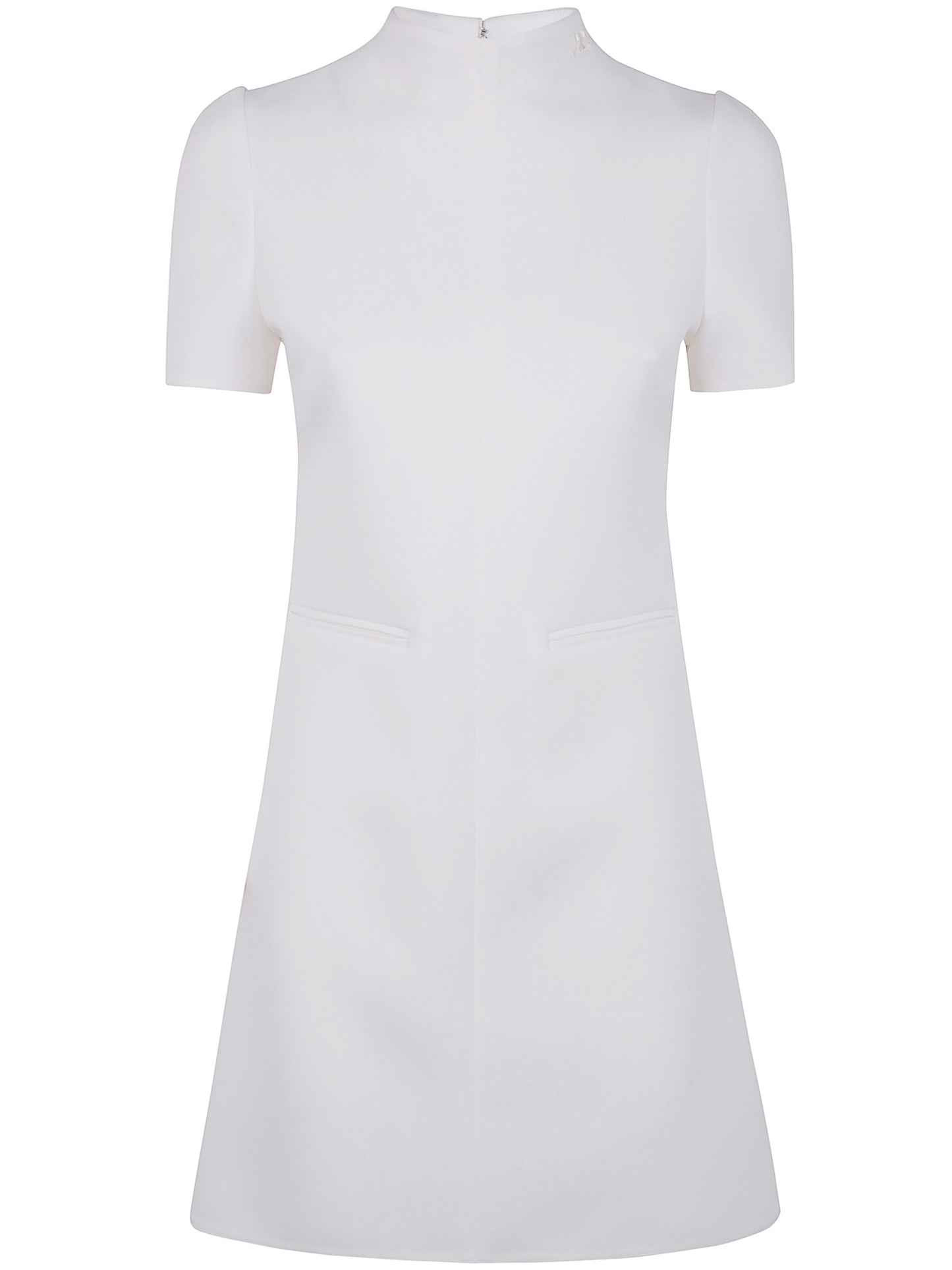 Courreges Women A-Line Dress Short Sleeves Twill