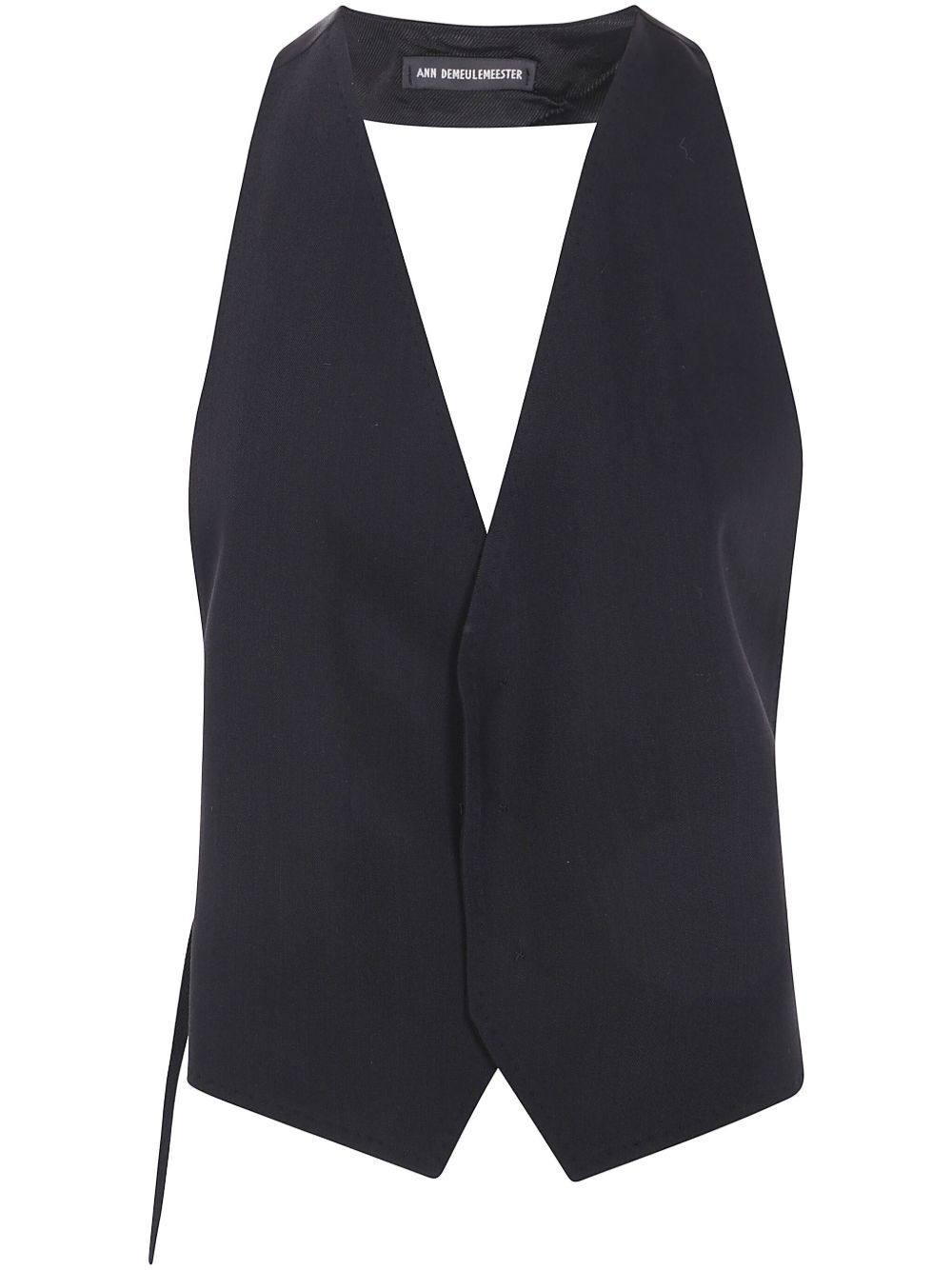 Ann Demeulemeester Women Monika Micro Waistcoat Viscose Wool