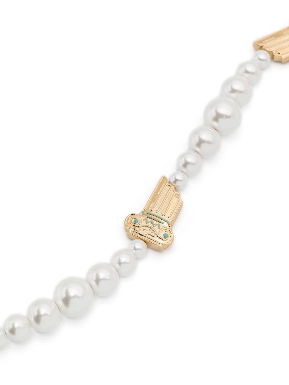 Casablanca Unisex Gradient Pearl Column Necklace