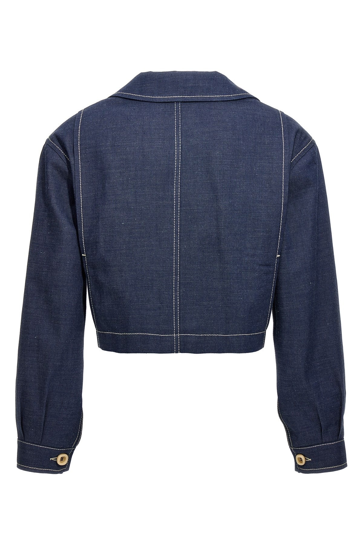 Gucci Women Crop Denim Jacket