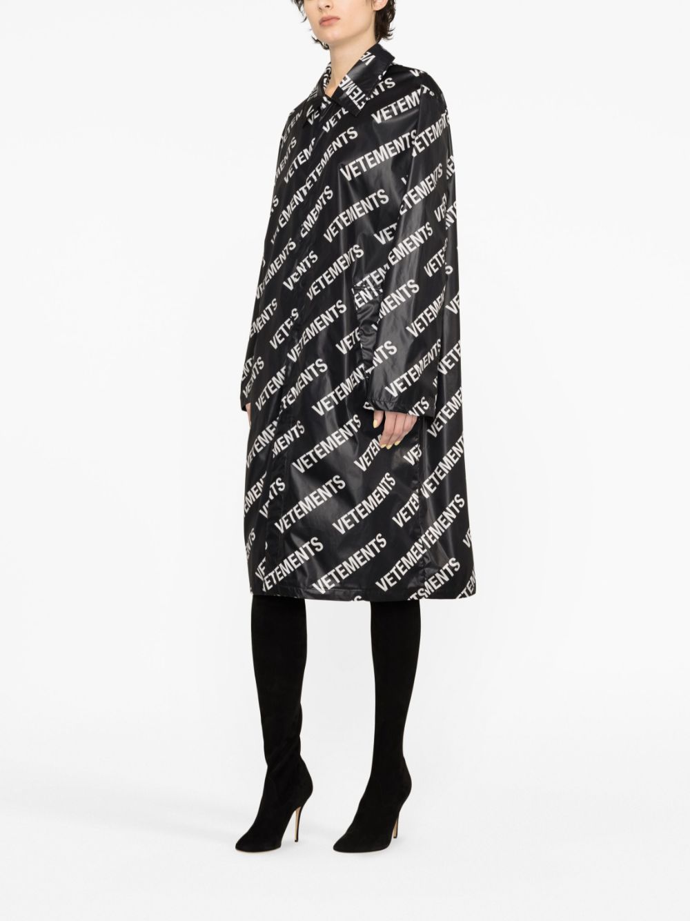 Vetements Women Monogram Raincoat