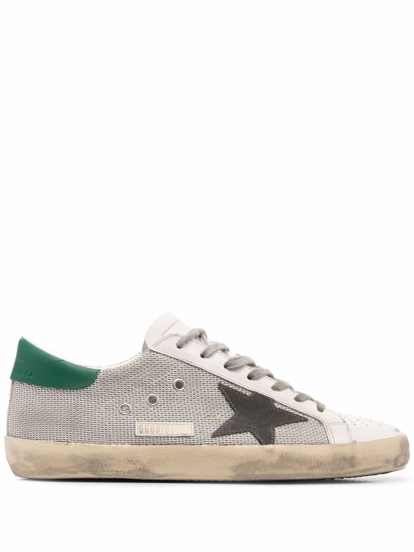 Golden Goose Men Super-Star Net Upper Forated Leather Toe Suede Star Leather Heel