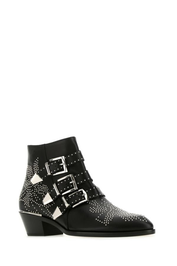Chloe Woman Embellished Nappa Leather Susanna Ankle Boots