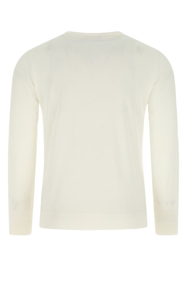 Prada Men Ivory Wool Sweater