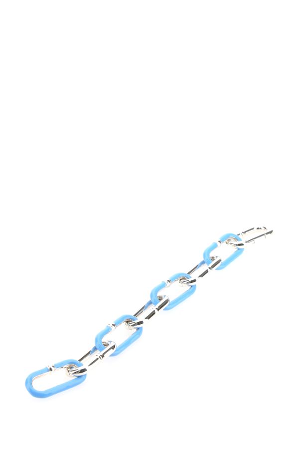 Bottega Veneta Woman Two-Tone Silver Chain Bracelet