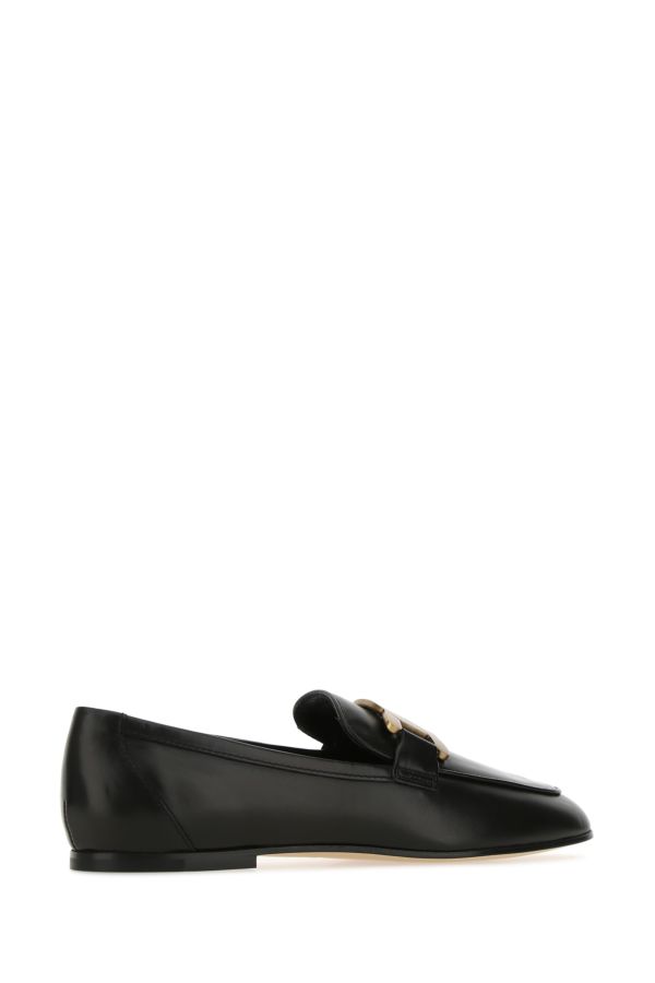 Tod's Woman Black Leather Loafers