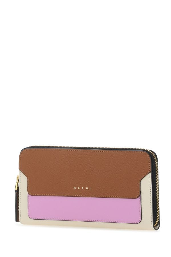 Marni Woman Multicolor Leather Wallet