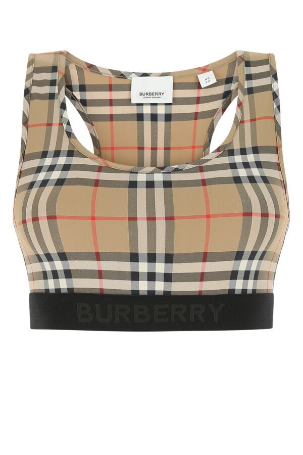 Burberry Women Printed Stretch Nylon Top