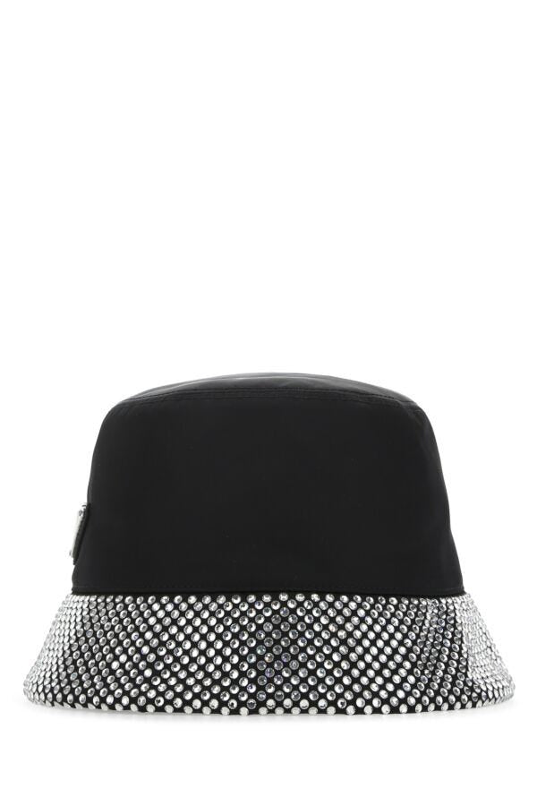 Prada Women Black Re-Nylon Hat