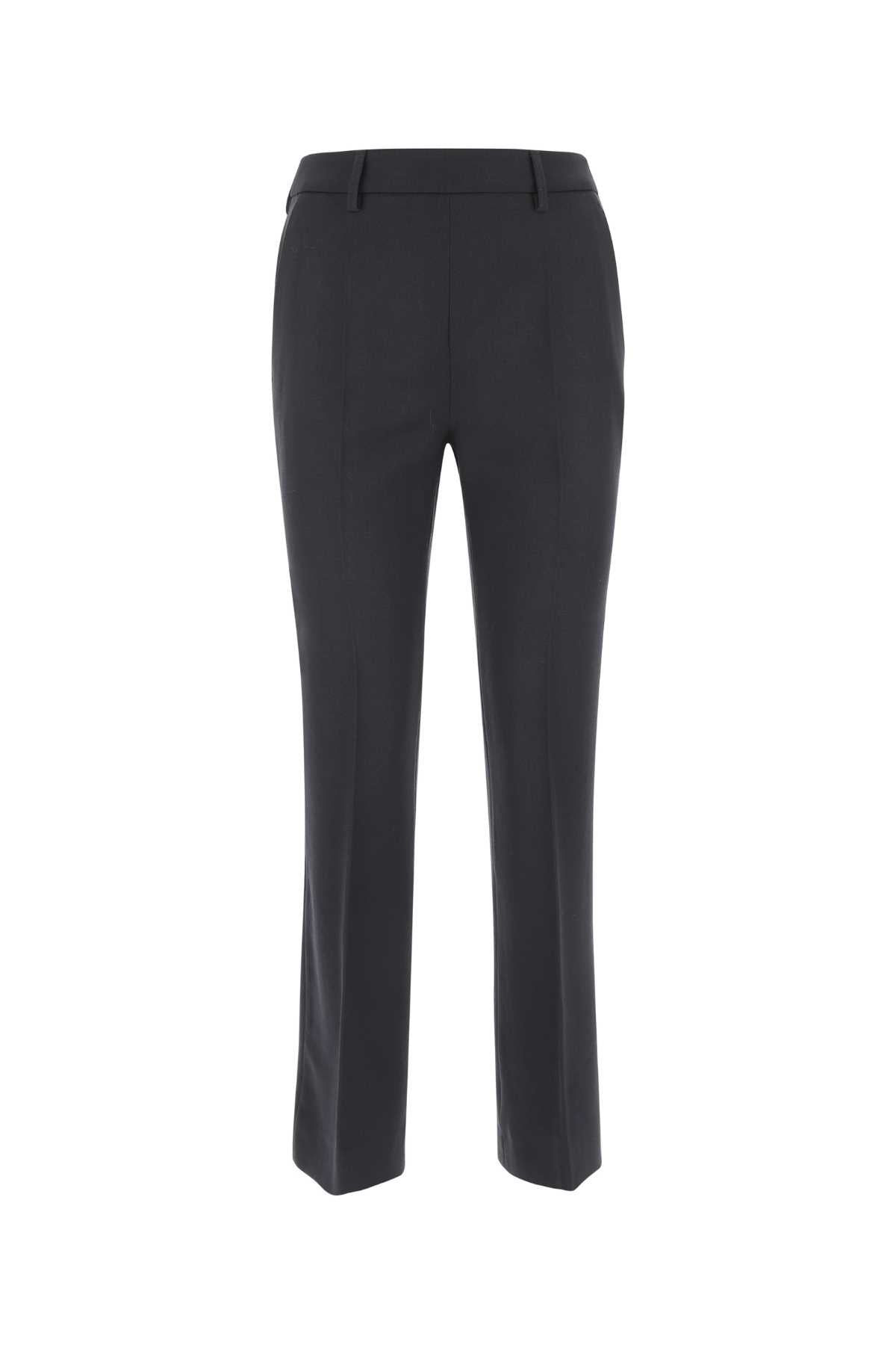 Prada Women Midnight Blue Wool Cigarette Pant