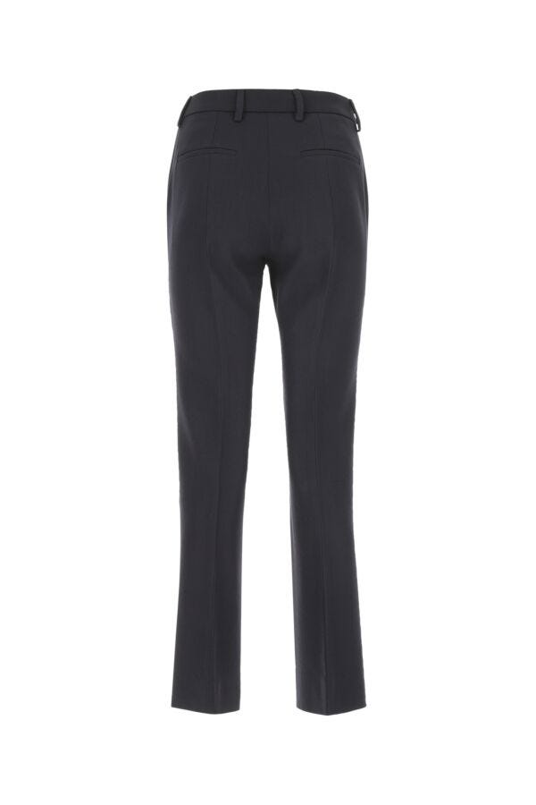 Prada Women Midnight Blue Wool Cigarette Pant