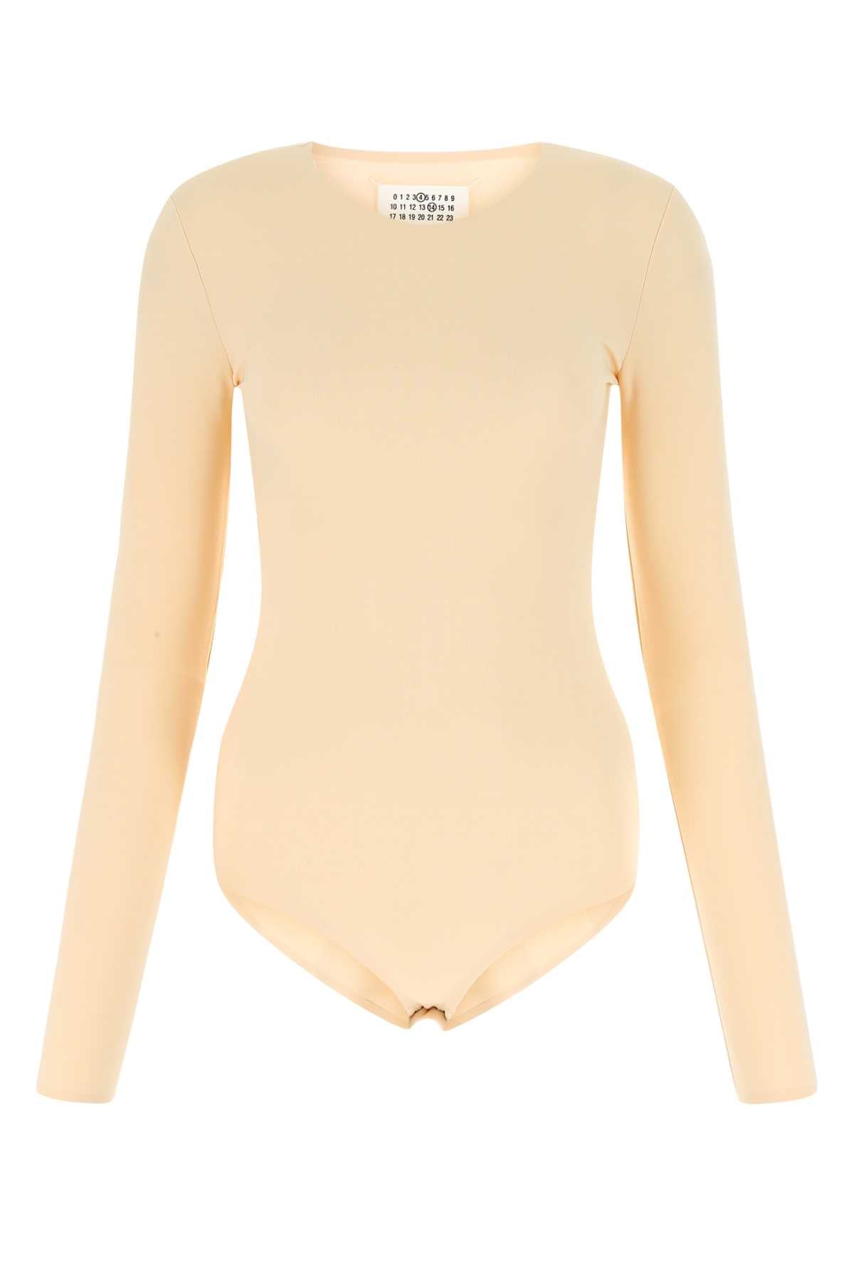 Maison Margiela Women Skin Pink Stretch Viscose Bodysuit