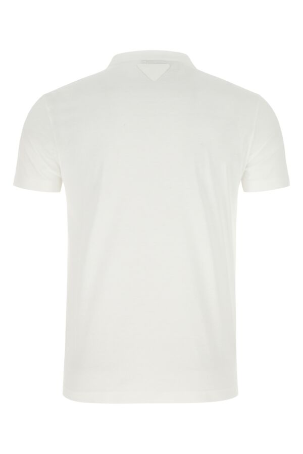 Prada Men White Cotton T-Shirt Set