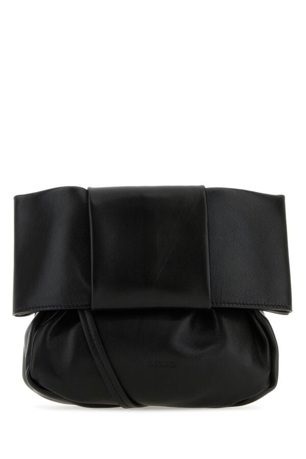 Jil Sander Women Black Nappa Leather Bucket Bag