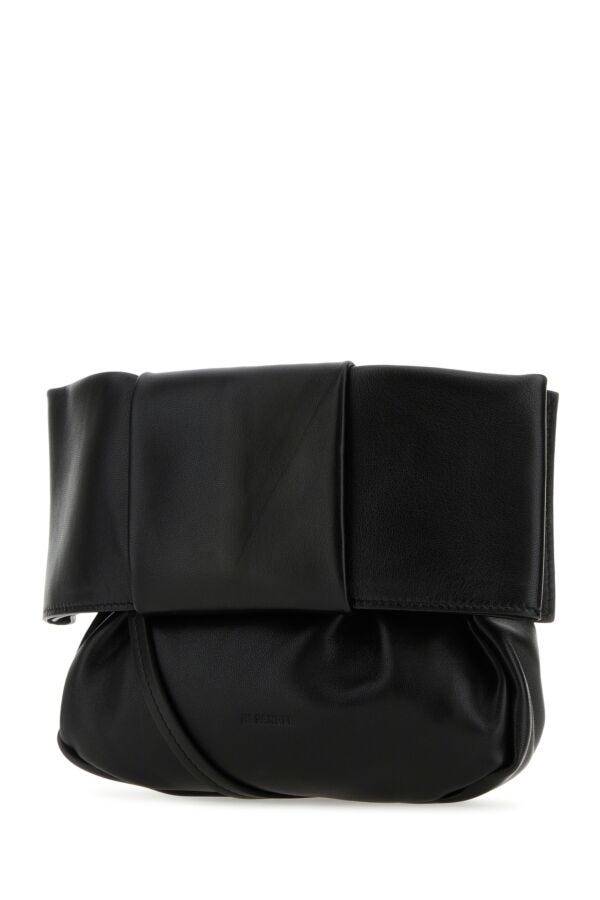 Jil Sander Women Black Nappa Leather Bucket Bag