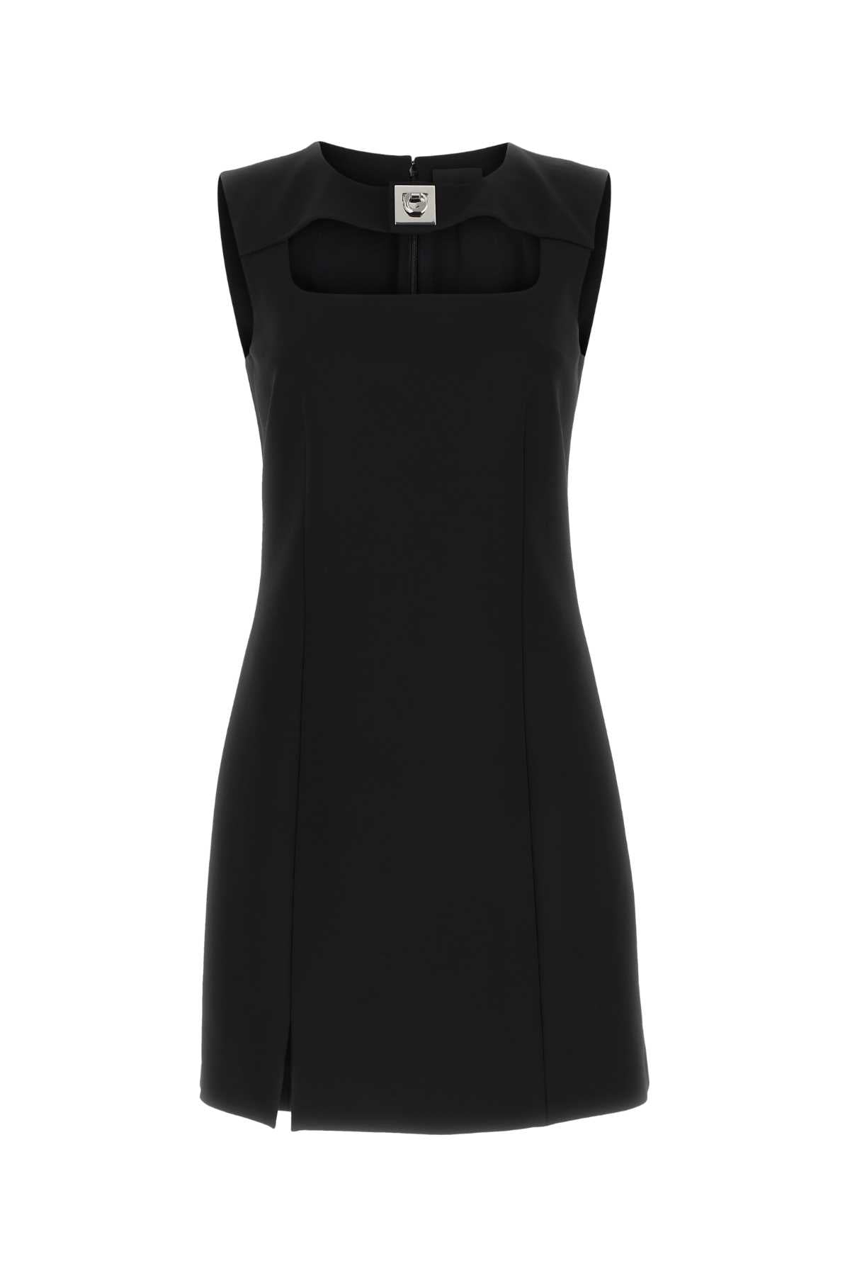 Givenchy Women Black Stretch Viscose Blend Mini Dress