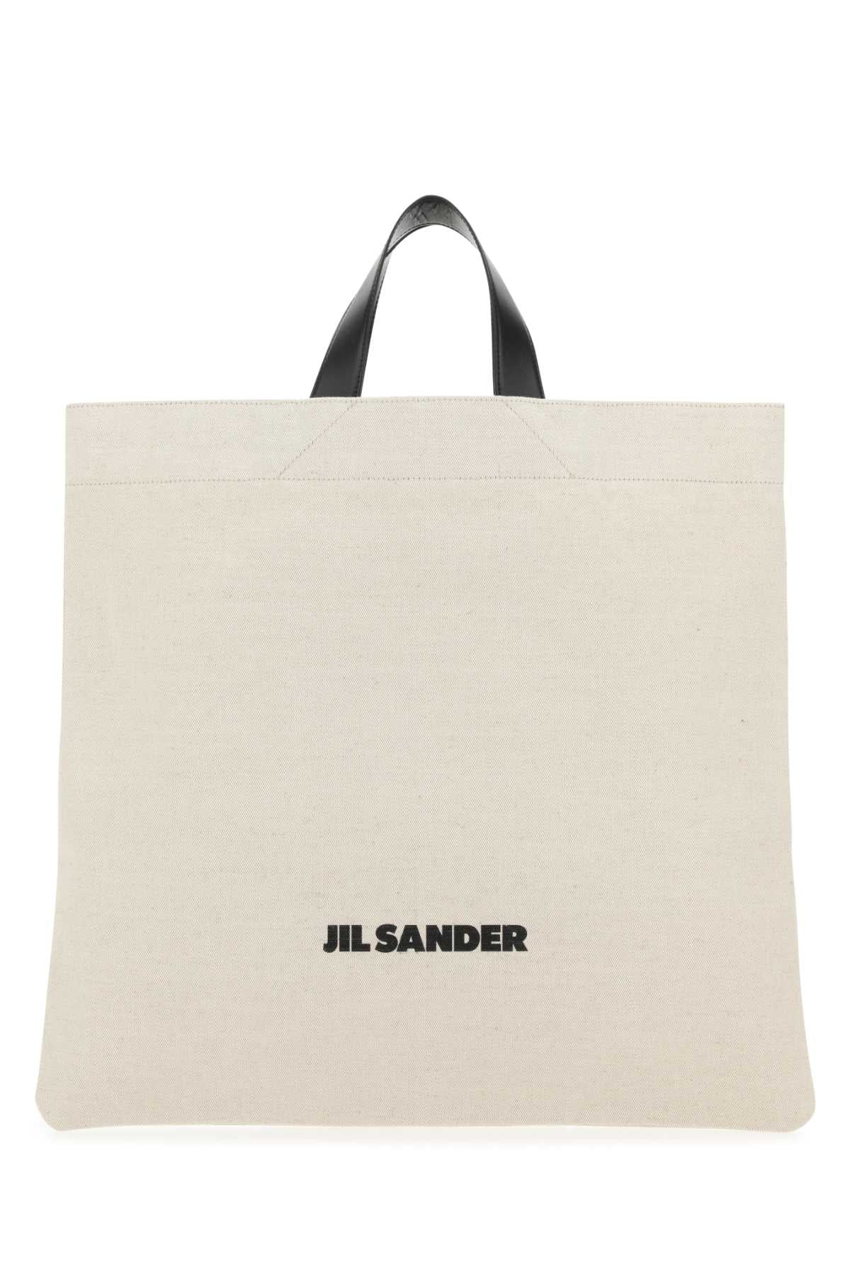 Jil Sander Women Sand Canvas Shopping Bag