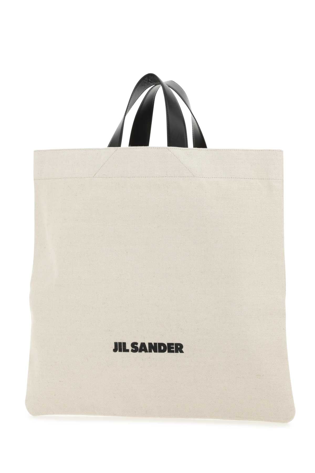 Jil Sander Women Sand Canvas Shopping Bag