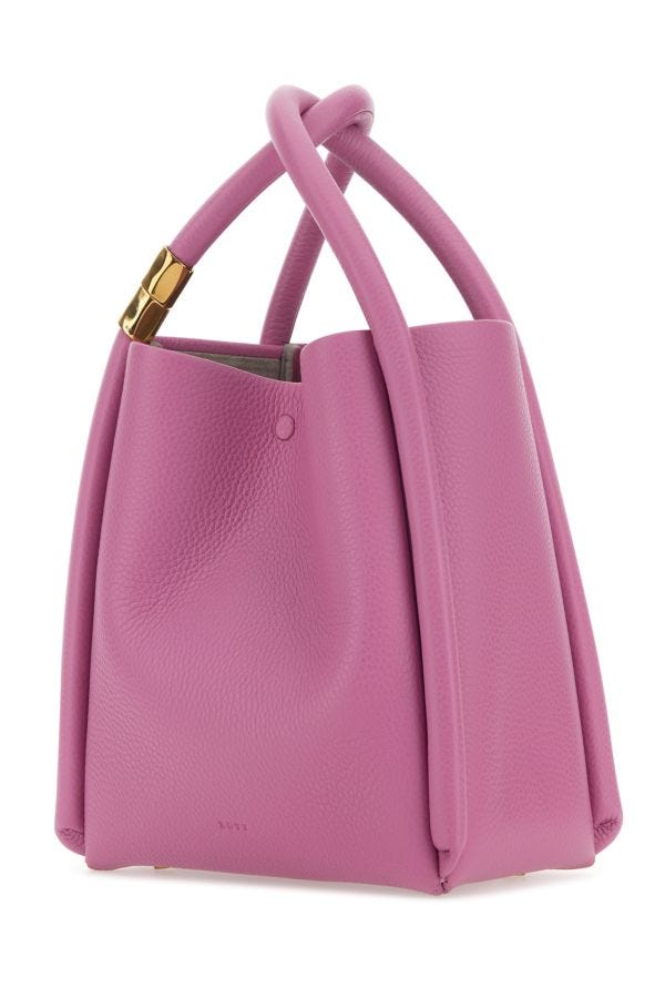 Boyy Woman Dark Pink Leather Lotus 20 Handbag