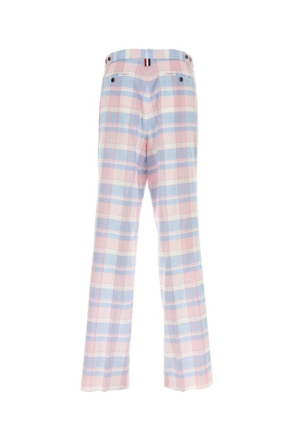 Thom Browne Men Embroidered Cotton Pant