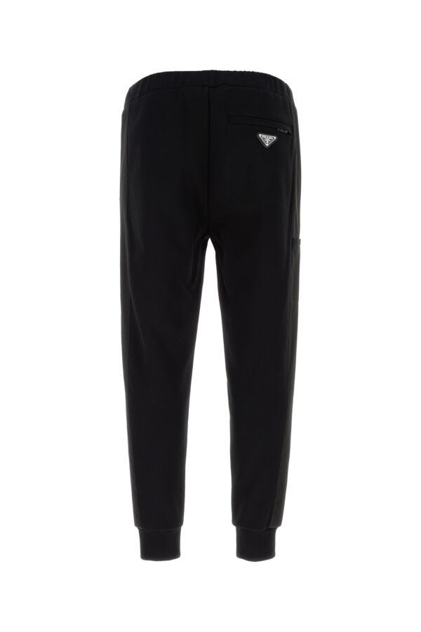 Prada Man Black Cotton Blend Joggers