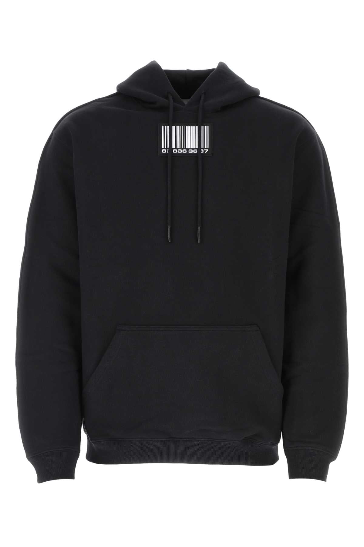 Vtmnts Men Black Cotton Blend Oversize Sweatshirt