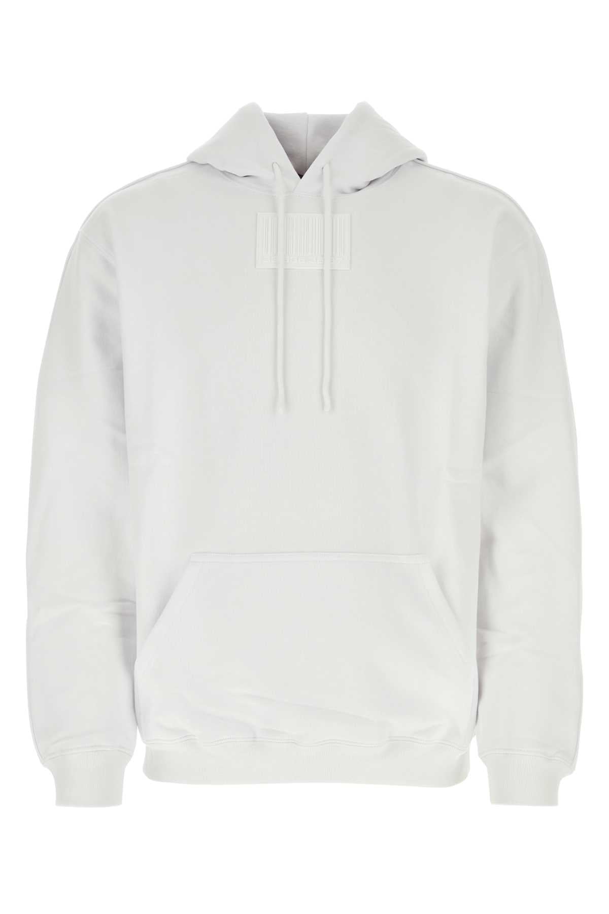 Vtmnts Men White Cotton Blend Oversize Sweatshirt