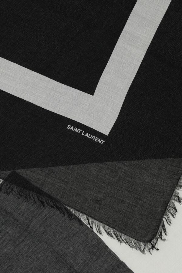 Saint Laurent Women Printed Modal Blend Scarf