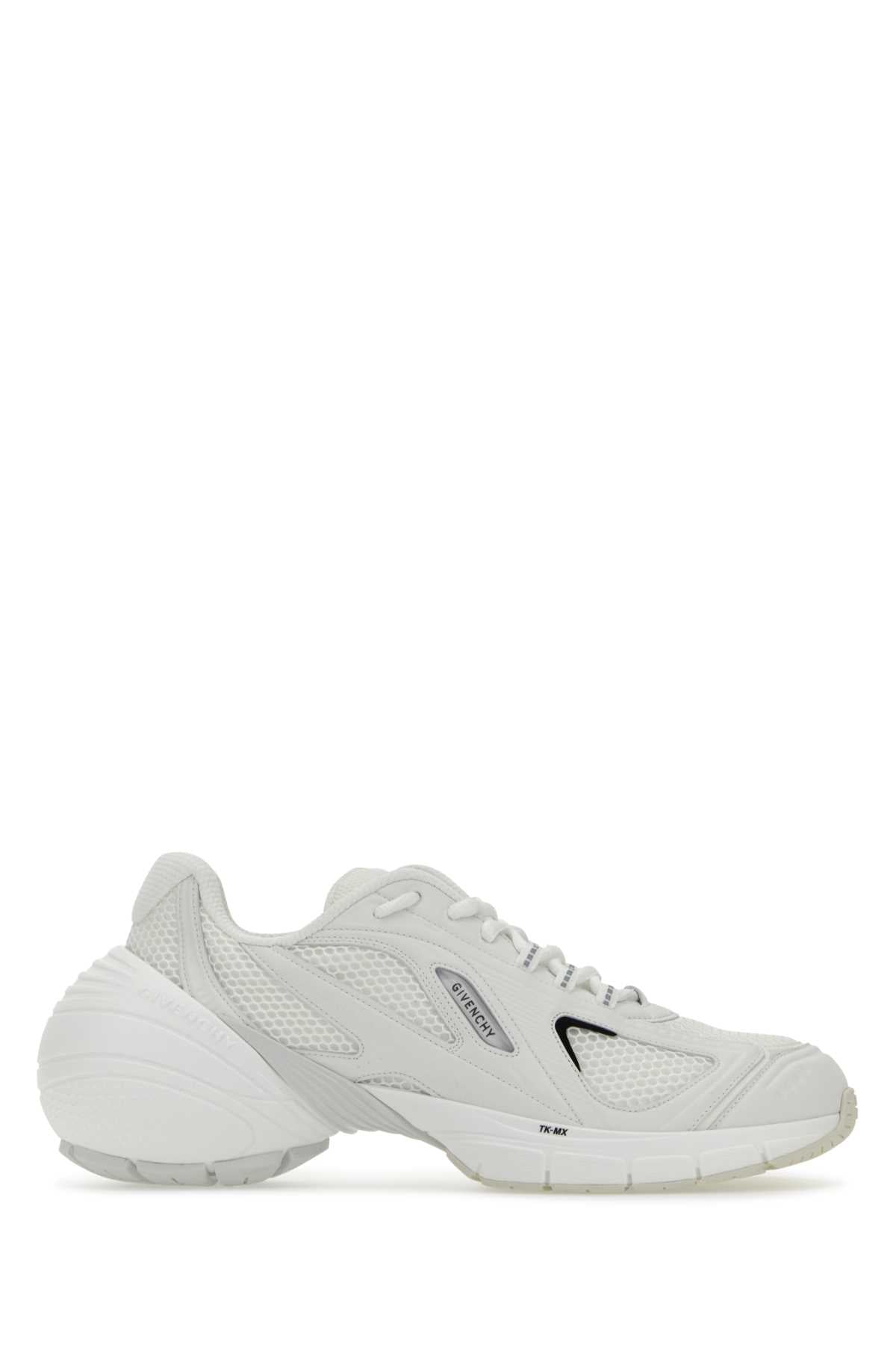 Givenchy Men White Mesh And Synthetic Leather Tk-Mx Sneakers